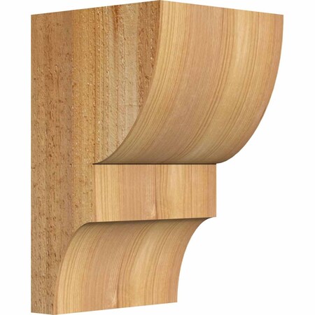 Ekena Millwork Ridgewood Rough Sawn Corbel, Western Red Cedar, 6"W x 6"D x 10"H COR06X06X10RID00RWR